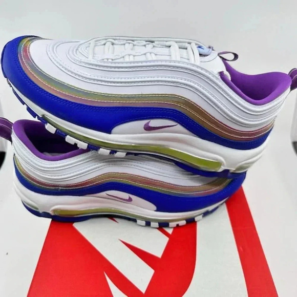 Nike Air Max 97 QS 2020 Easter Shoes CJ0591-100 White Purple Nebula Mens Size 7